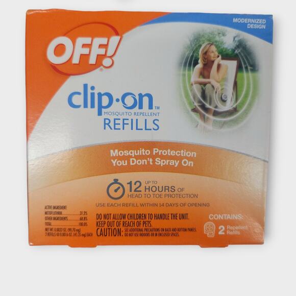 Lot of 4 Off! Clip-On Refills Mosquito Repellent For All Clip On Models - Picture 2 of 6